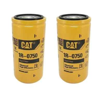 CAT 1R-0750 fuel filter sealed Duramax Genuine Caterpillar 1R0750 1r 0750 2 PACK - Image 1 of 2