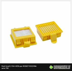 KIT RICAMBI 2 FILTRI HEPA PER IROBOT ROOMBA 700 760 765 770 772 772e 774 775 - Foto 1 di 4