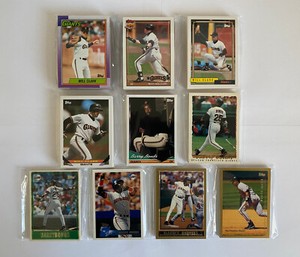 San Francisco Giants 1990-99  Topps base team sets (incl. Bonds, Clark, more)