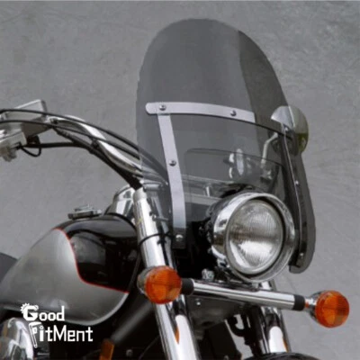 Parabrisas grande de humo para motocicleta Yamaha Maxim-XJ650 18"x16" 7/8" Foto 1 de 4