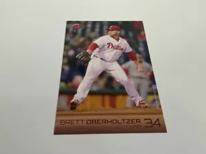 2016 PHILLIES Brett Oberholtzer PHOTO CARD 4" X 6" SGA - Picture 1 of 1