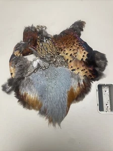 Rooster Ringneck Pheasant Skin Arts Crafts Decorations Fly Tying Feathers - Picture 1 of 1