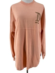 Disney Parks Women's Peach Gold Glitter Spirit Jersey Disneyland Resort Size XS - Picture 1 of 7