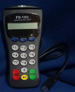 First Data Fd-10 Debit Credit Card Pin Pad 8001 For Terminal Credit Card Pay - Picture 1 of 3