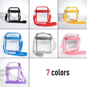 Small Clear Purse Stadium Approved Clear Bag Transparent Crossbody Shoulder Bag - Picture 1 of 26