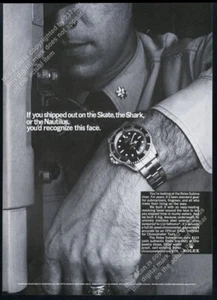 Rolex Submariner 1966 reloj submarino capitán foto vintage anuncio impreso casi nuevo - Imagen 1 de 2