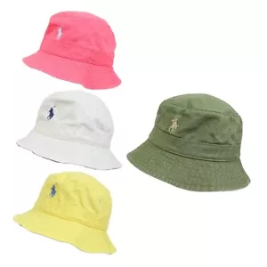 Polo Ralph Lauren Solid Safari Bucket Hat with Trim Accent - 4 color options - - Picture 1 of 13