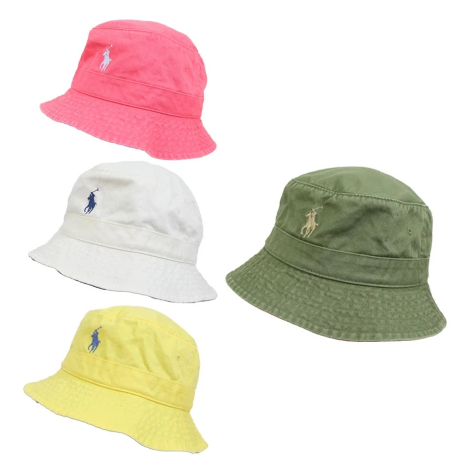 Polo Ralph Lauren Solid Safari Bucket Hat with Trim Accent - 4 color options - - Image 1 of 1