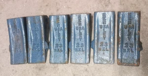 Lotto di 6: Hensley Bucket Tooth 23 HXL USA per terna escavatore mini - Foto 1 di 10