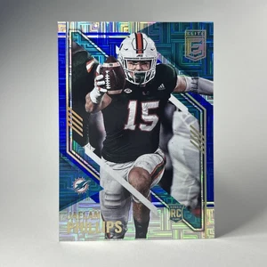 2021 Donruss Elite Rookies Jaelan Phillips #154 Blue Holo Rookie RC U Miami - Picture 1 of 11