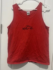 Vintage OCC Orange County Choppers Red Sleeveless Muscle Shirt Size M Medium - Picture 1 of 2