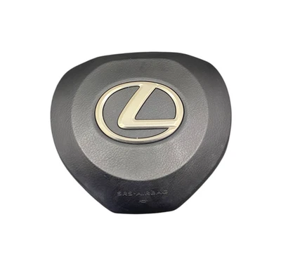 2017 - 2022 LEXUS RX350 RX450 OEM LEFT DRIVER STEERING WHEEL SRS AIRBAG | BLACK - Image 1 of 4