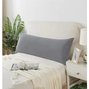 Body Pillow, Gray, Shredded Memory Foam 19"W x 50"L by CreTopWin - Picture 1 of 3
