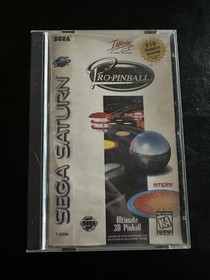 Pro Pinball Sega Saturn, 1996 Complete CIB w/ Registration Card Tested WOrking
