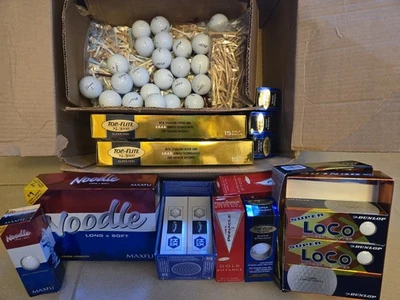 Lote de 86 bolas e camisetas de golfe sortidas de marcas mistas - Imagem 1 de 4