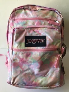 DAMEN JANSPORT PINK/GEBLÜMT NEON GÄNSEBLÜMCHEN GROSSER SCHÜLER SCHULE/WANDERRUCKSACK NEU MIT ETIKETT - Bild 1 von 15