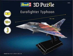 REVELL 00253 3D PUZZLE EUROFIGHTER TYPHOON - Foto 1 di 1