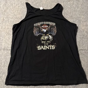 Canotta Harley-Davidson 2XL uomo nera senza maniche camicia muscolare Saints Eagle - Foto 1 di 6