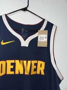 New (With tags) Nike NBA Denver Nuggets icon Edition Authentic Jersey Size 56 - Picture 1 of 8