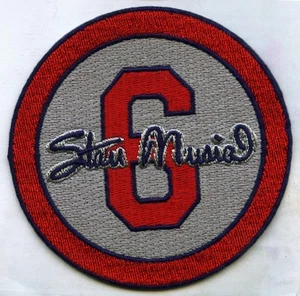 St. Louis Cardinals Stan Musial Tribute Patch Collector Gray MLB Official - Picture 1 of 1