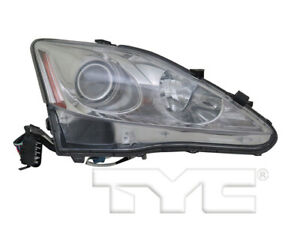 TYC Right Passenger Side Halogen Headlight for Lexus IS250 IS350 2009-2010 Model