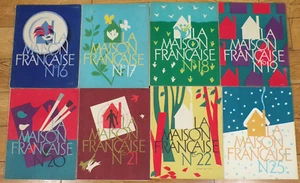 SET 8 LA MAISON FRANÇAISE 16-17-18-19-20-21-22-25-1948-1949-DESIGN 50-ADNET ... - Bild 1 von 9