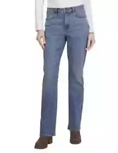 NEW Wrangler Women's High-Rise Bootcut Stretch Jeans, Blue, Size 10 - Picture 1 of 15