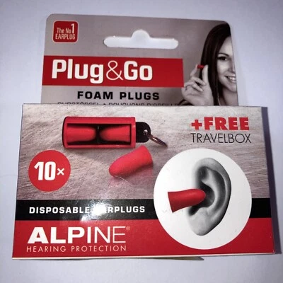 Alpine Music plug & go 10 tapones para los oídos con estuche en 352-2 Foto 1 de 4