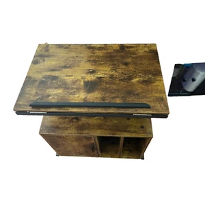 PAKASEPT End Table with Charging Station, Foldable Side Power Outlet USB-Ports - Picture 1 of 11