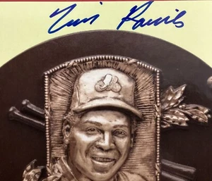 Tim Raines Signed Gold HOF Plaque Postcard Yellow Autograph Expos White Sox JSA - Picture 1 of 2