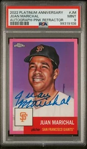*PSA 9* Juan Marichal 2022 Topps Chrome Platinum Anniversary Pink AUTO (06/15) - Picture 1 of 2