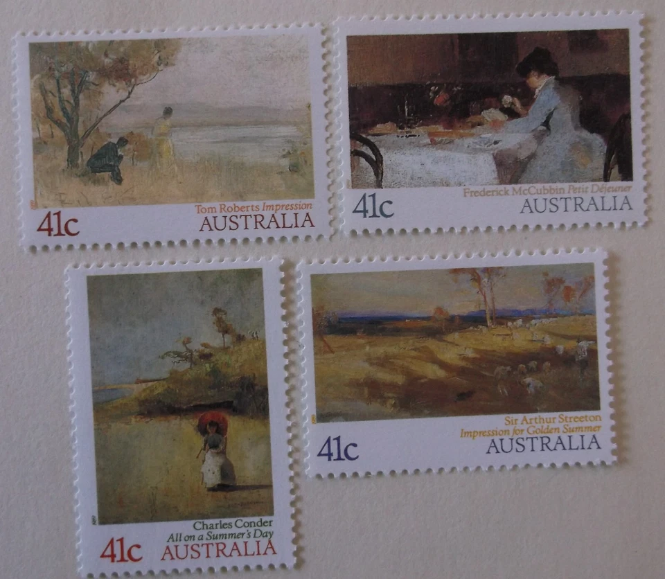 Australia Stamp 1146-9 MNH Art Topical  Cat $3.20  Full Set - Image 1 of 1