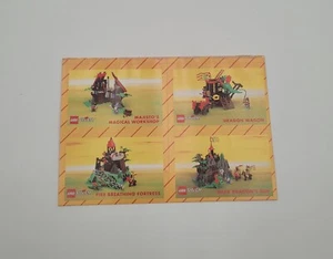 Vintage LEGO System Builder's Club Collectable Cards Unpunched Sheet 1993 Knight - Picture 1 of 10