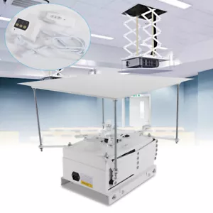 Electric Motorized Projector Lifter Ceiling Mount Bracket Lift + Remote Control - Picture 1 of 10