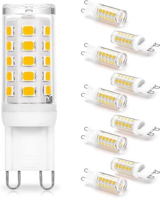 10Pcs Mini LED Corn Light Bulbs G9 7W Replace 50W Halogen Lamp White 220V 240V - Image 1 of 4