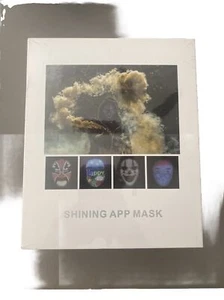 Máscara facial LED App Control máscara brillante recargable programable nueva sellada - Imagen 1 de 2