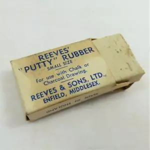 REEVES PUTTY RUBBER ARTIST PAINT vintage PAINTBOX ACCESORIOS pequeños sin usar - Imagen 1 de 4