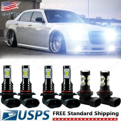 Kit de faros antiniebla LED combo 6X 6000K para Chrysler 300C 2005-2009 Foto 1 de 4