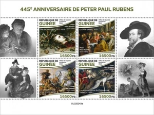 Guinea - Artista flamenco Peter Paul Rubens 2022 - Hoja de 4 sellos - GU220243a - Imagen 1 de 1