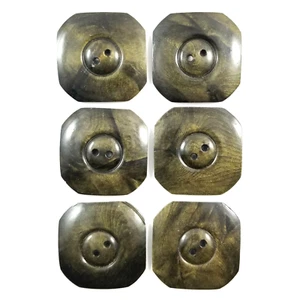Vintage Celluloid Buttons Set Of 6 Sew Through 1 1/4" - Picture 1 of 5