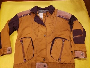 J. L. Colebrook Vetement D'Hiver Brown & Purple Women's Jacket, Size M - Picture 1 of 3