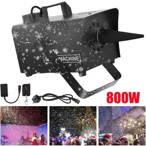 800W Christmas Snow Machine Snowflake Maker Stage DJ Disco Xmas Party Remote - Picture 1 of 12