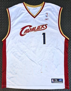 Reebok Cleveland Cavaliers Cavs Carlos Boozer #1 Jersey Mens Sz 2XL *Signed* - Picture 1 of 19