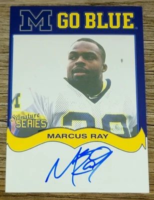 TK Legacy Michigan Wolverines MGB89 Marcus Ray Autograph - Image 1 of 2