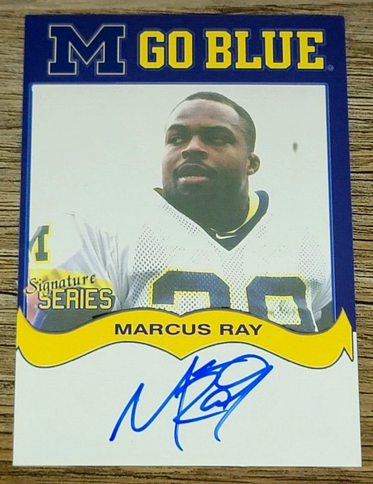 TK Legacy Michigan Wolverines MGB89 Marcus Ray Autograph - Image 1 of 2