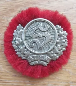 Abzeichen A.R.B. Arbeiter Radfahrer Bund / Solidarität / Metall rote Rosette - Bild 1 von 2