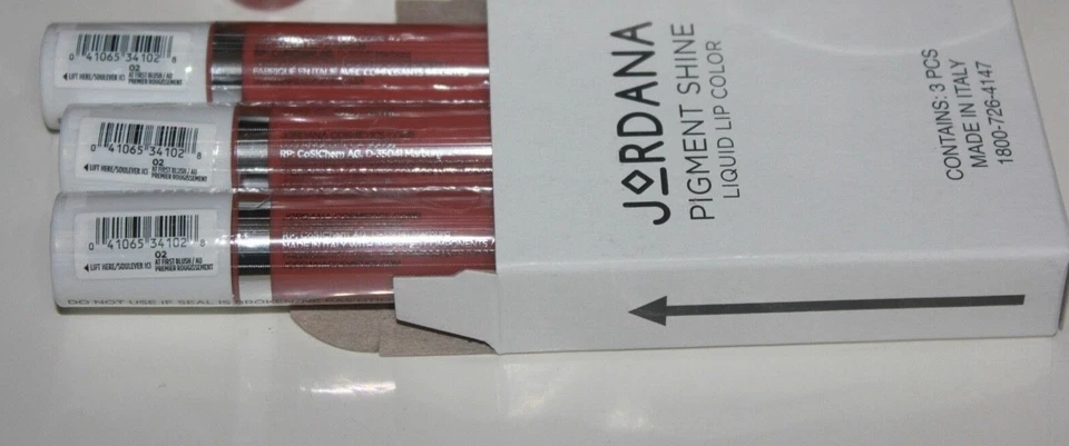 JORDANA Pigment Shine Liquid Lip Color 02 at First Blush Ships in 1 Day