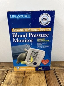 LifeSource Advanced Blood Pressure Monitor Manual Inflate UA-705V MEDIUM Cuff OB - Picture 1 of 5
