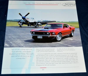 1969 Ford Mustang Mach I SCJ Feature Print Picture Poster Info Article 69 Cobra - Bild 1 von 1