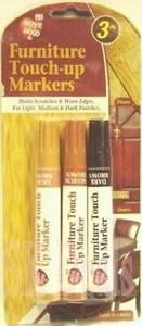 3 Furniture Touch Up Pen Marker Marks Scratches Laminate Wood Floor Repair - Picture 1 of 5